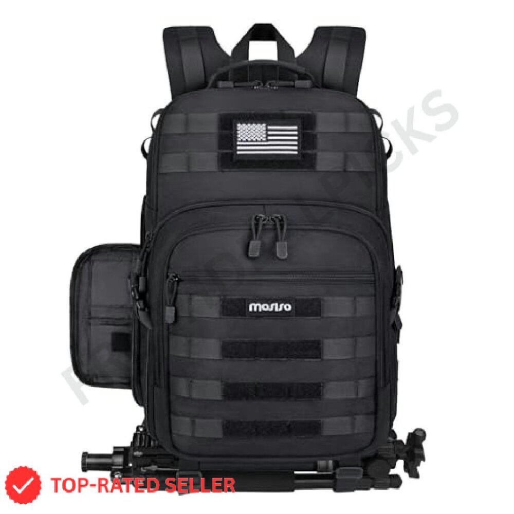 Tactical Camera Backpack Daypack With Laptop Comp… - image 2